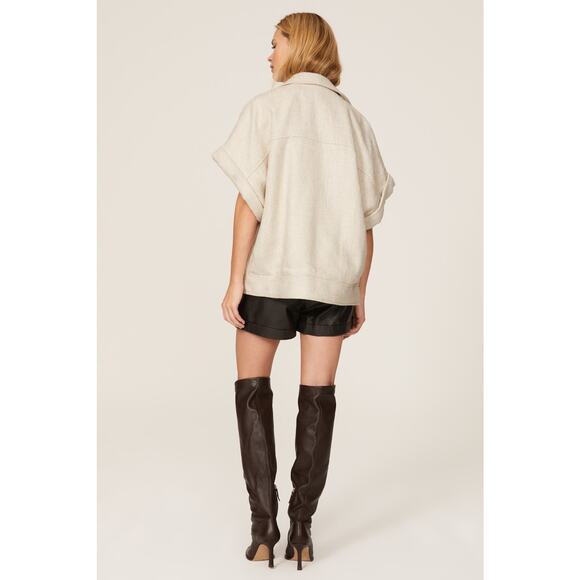 IRO Off-White Linen Blend Dropped Sleeves Oversized IIija Jacket size 42 - Picture 4 of 16